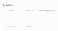Desktop Screenshot of keeperbarn.com