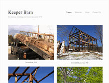Tablet Screenshot of keeperbarn.com